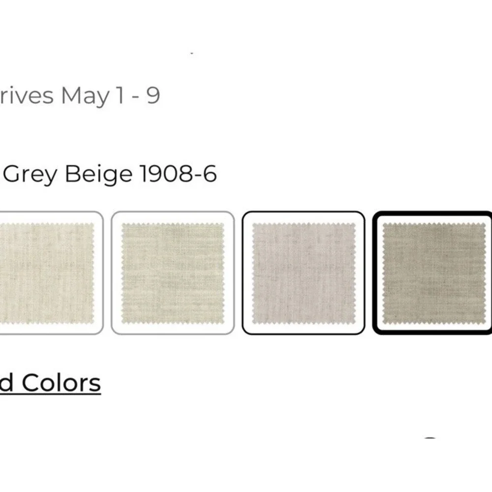 TWOPAGES Liz Linen Drape Pleated Curtain 52” Wx108”Long Grey Beige Light Filter